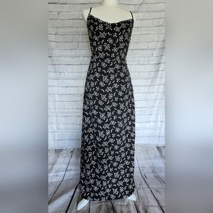 Black Floral Maxi Dress
